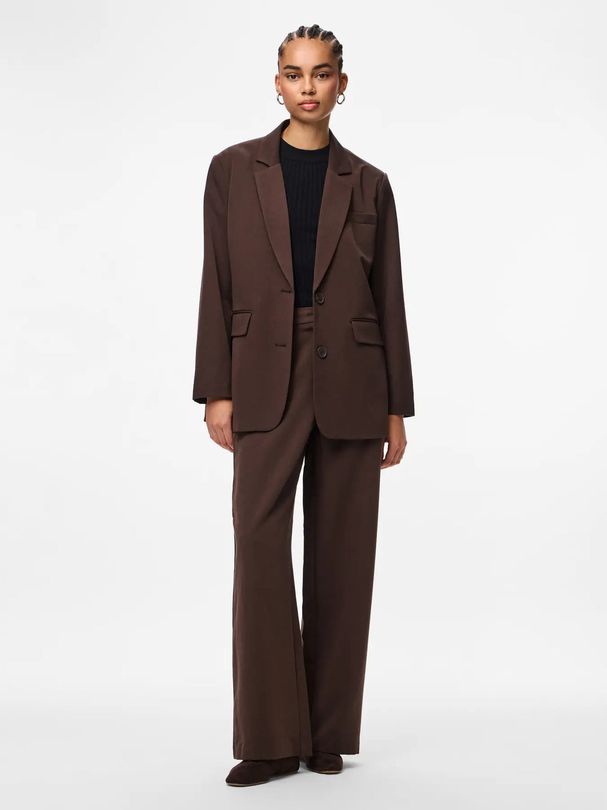Pantalone palazzo Kamil marrone - Pieces