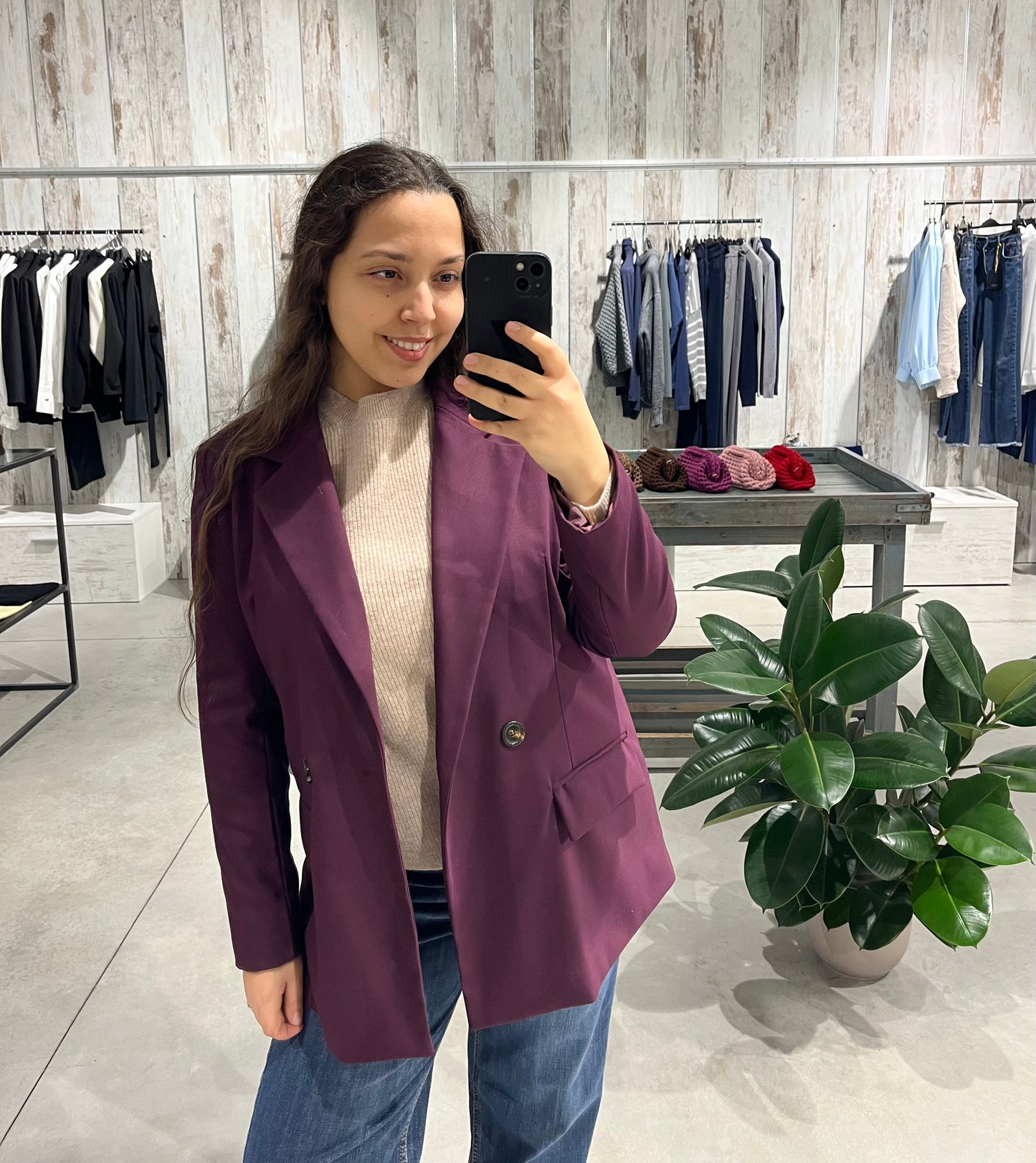 Giacca doppiopetto prugna - Altamira Milano