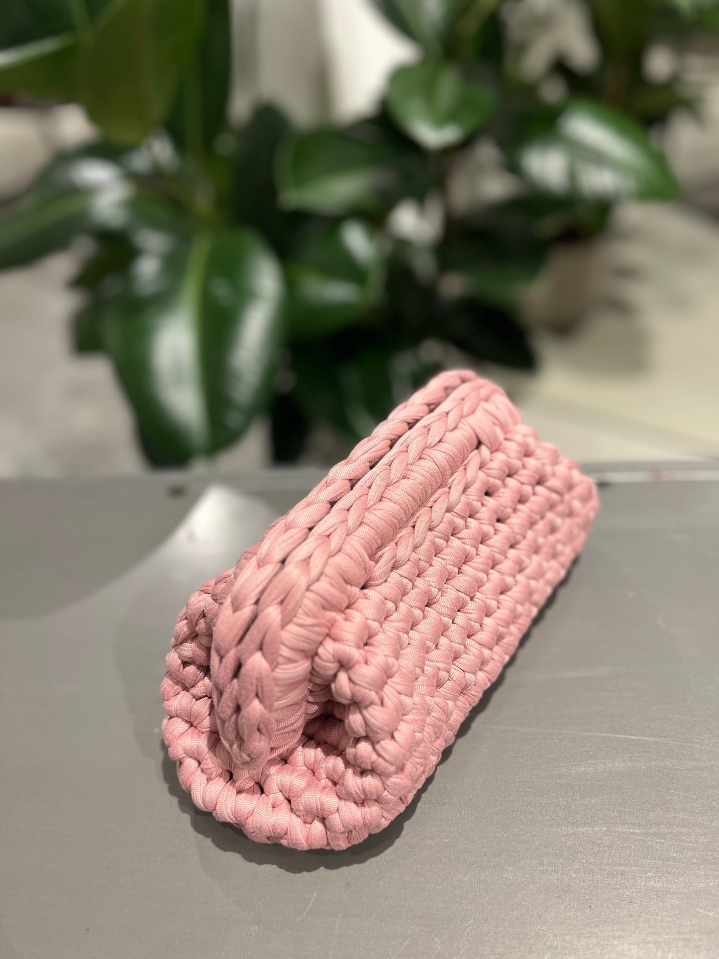 Borsa clutch bag fatta a mano rosa - Global Riouch