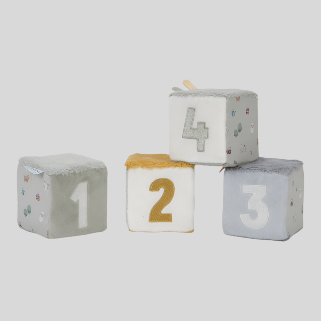 Set di 4 cubi morbidi Little Farm- Little Dutch