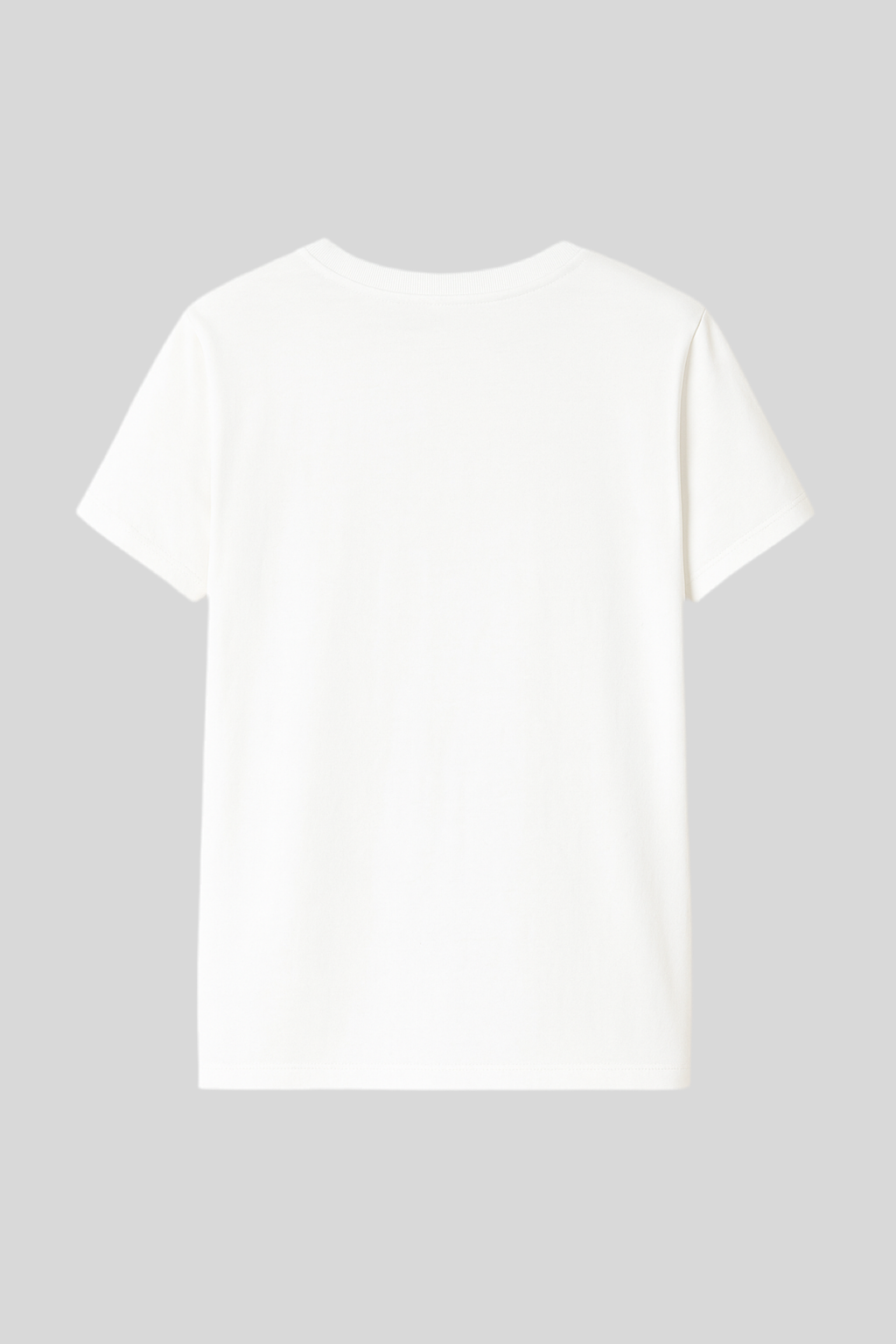 T-shirt basica bianca in 100% cotone - Lumina