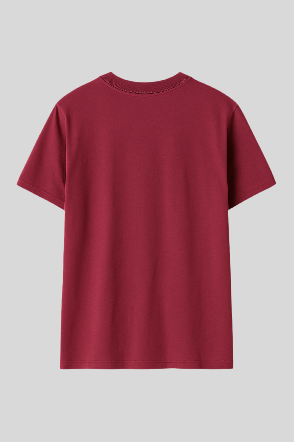 T-shirt basica bordeaux in 100% cotone - Lumina