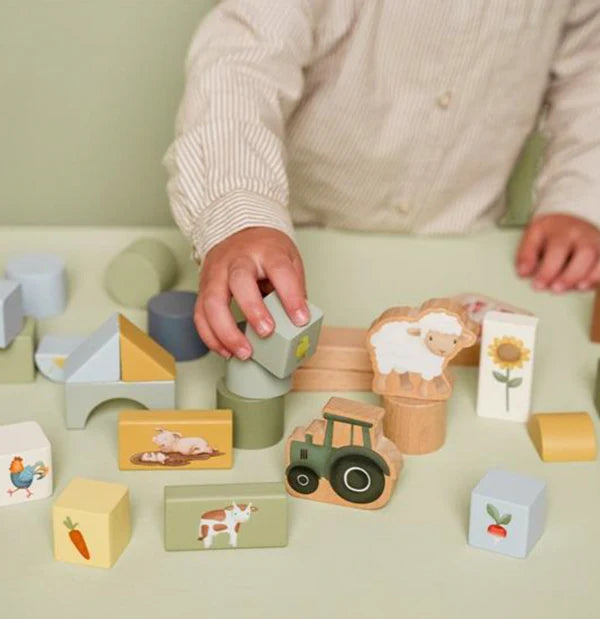 Cubetti da costruzione Little Farm - Little Dutch