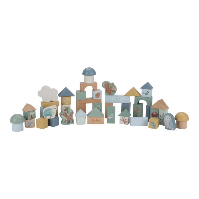 Cubetti da costruzione Forest Friends- Little Dutch