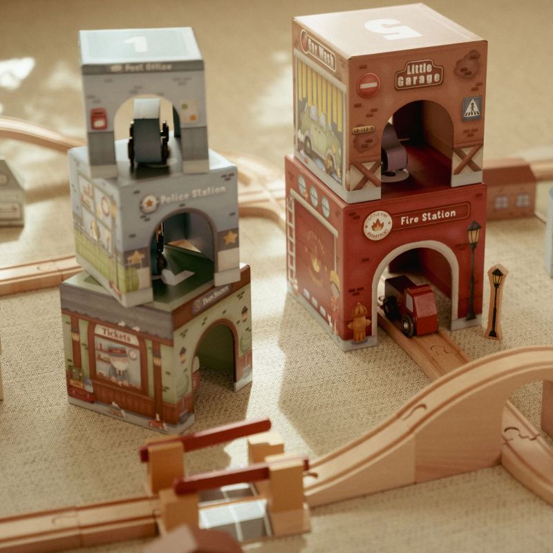 Blocchi impilabili con auto - Little Dutch