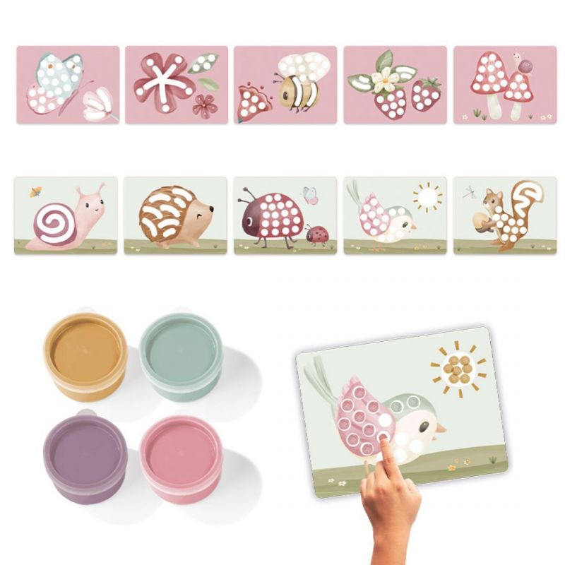 Set pittura con le dita Fairy Garden - Little Dutch