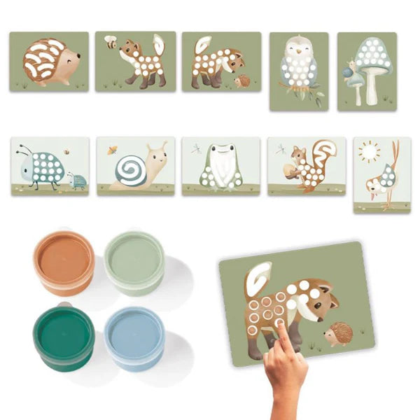 Set pittura con le dita Forest Friends - Little Dutch