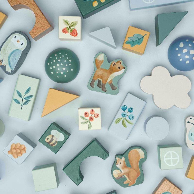 Cubetti da costruzione Forest Friends- Little Dutch