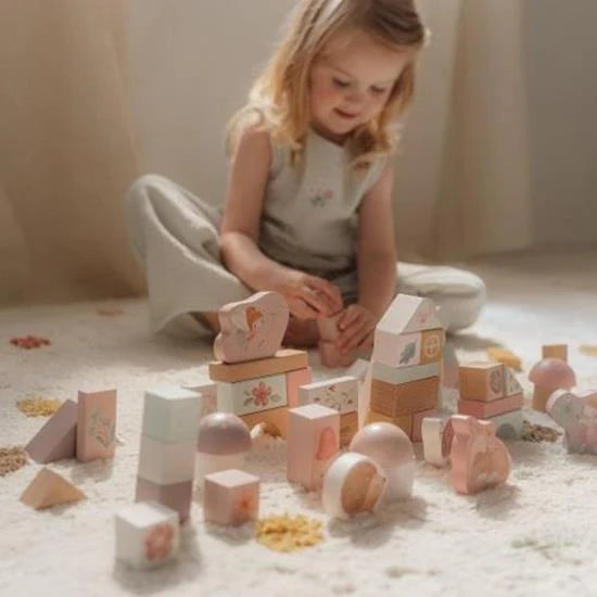 Cubetti da costruzione Fairy Garden - Little Dutch