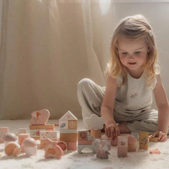 Cubetti da costruzione Fairy Garden - Little Dutch