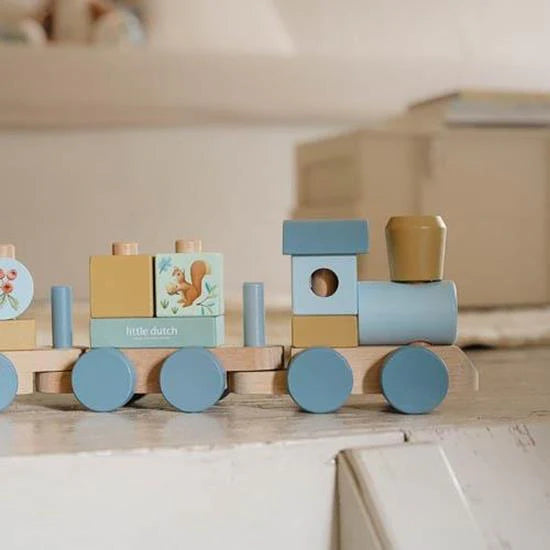 Trenino con costruzioni Forest Friends- Little Dutch
