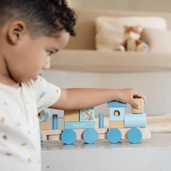 Trenino con costruzioni Forest Friends- Little Dutch