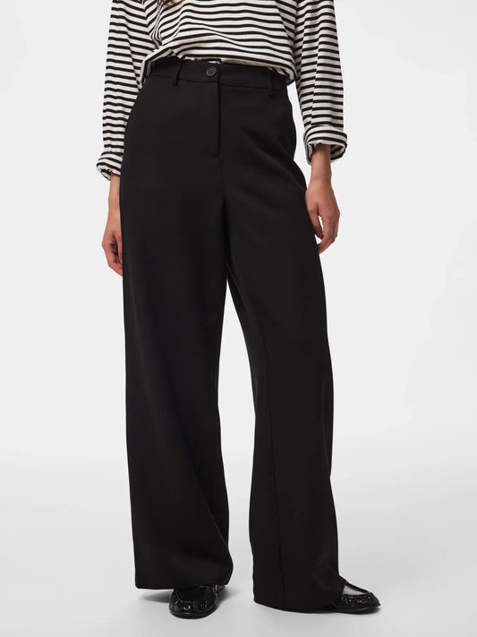 Pantalone palazzo Kamil nero - Pieces