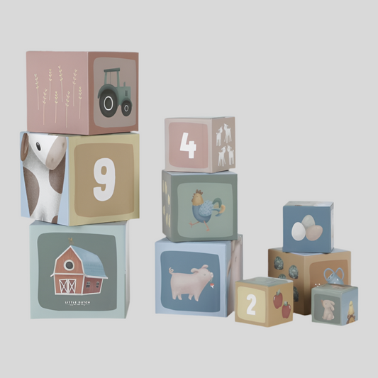 Cubi impilabili Little Farm- Little Dutch