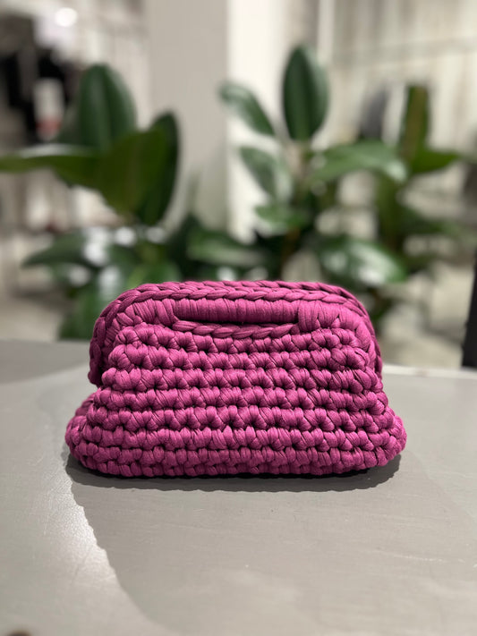 Borsa clutch bag fatta a mano orchidea - Global Riouch