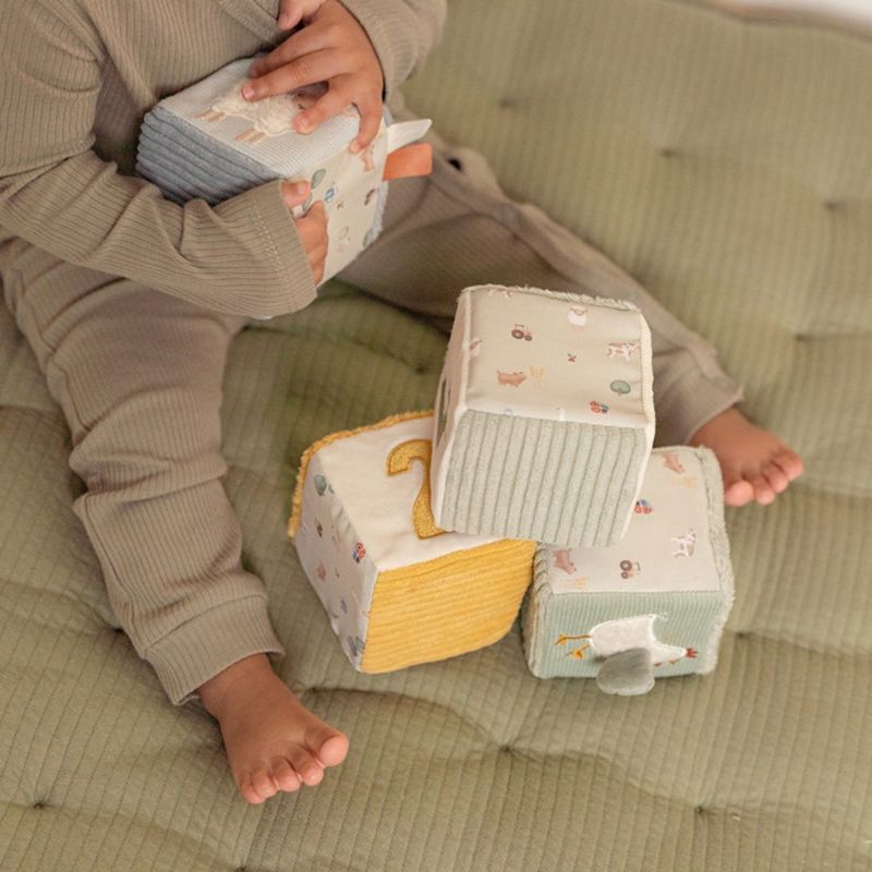 Set di 4 cubi morbidi Little Farm- Little Dutch