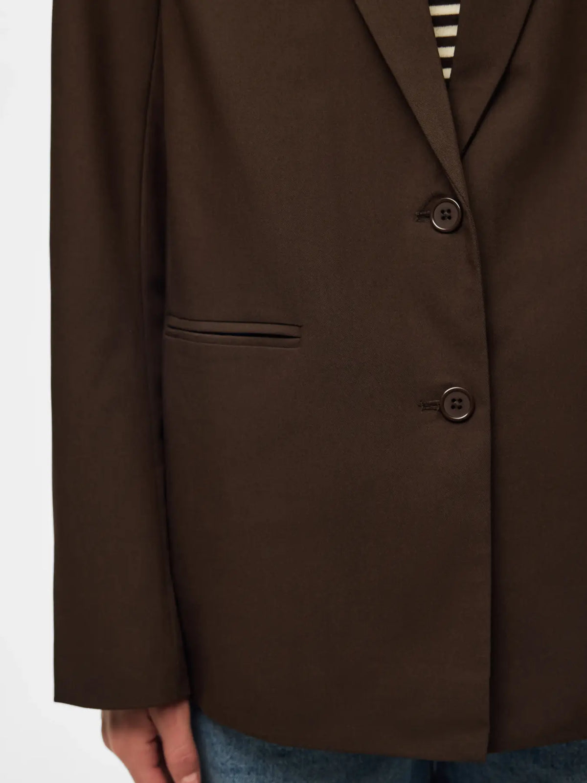 Blazer marrone Bosella - Pieces