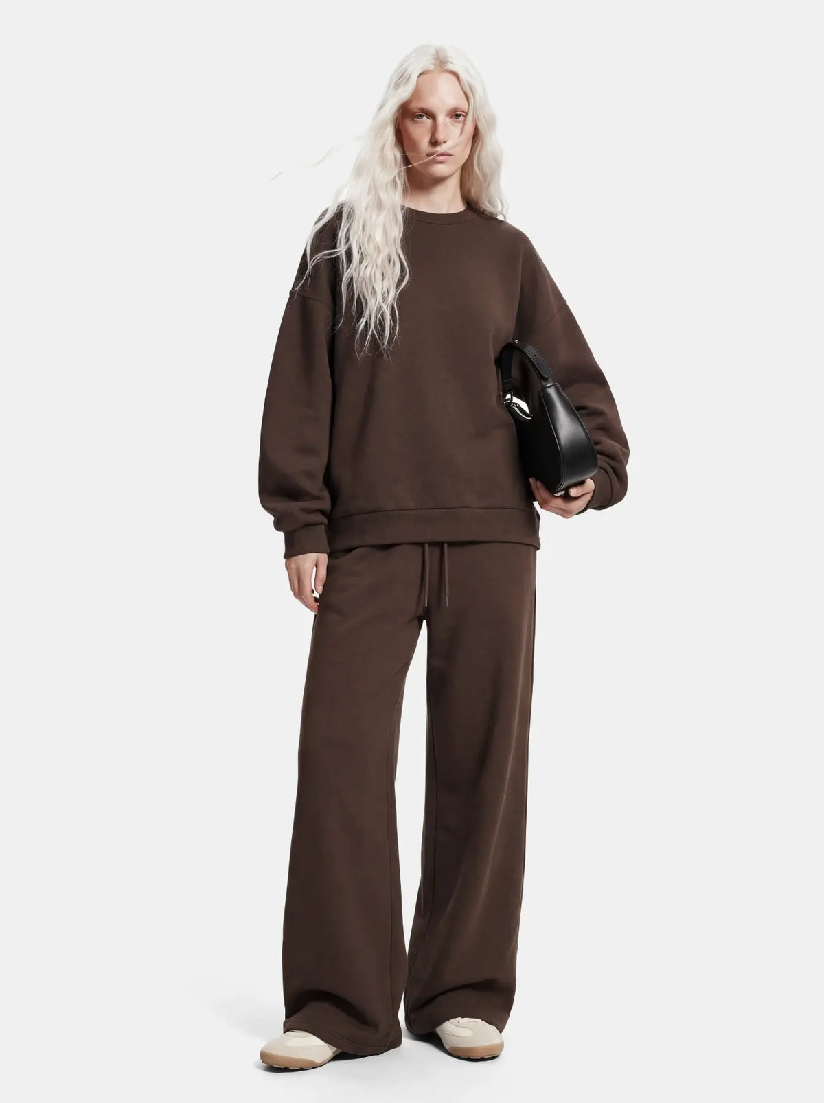 Pantalone tuta Chilli marrone - Pieces