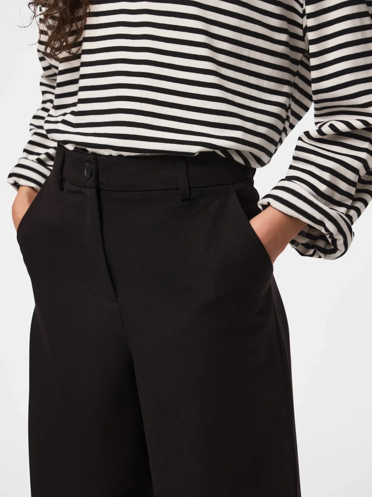 Pantalone palazzo Kamil nero - Pieces