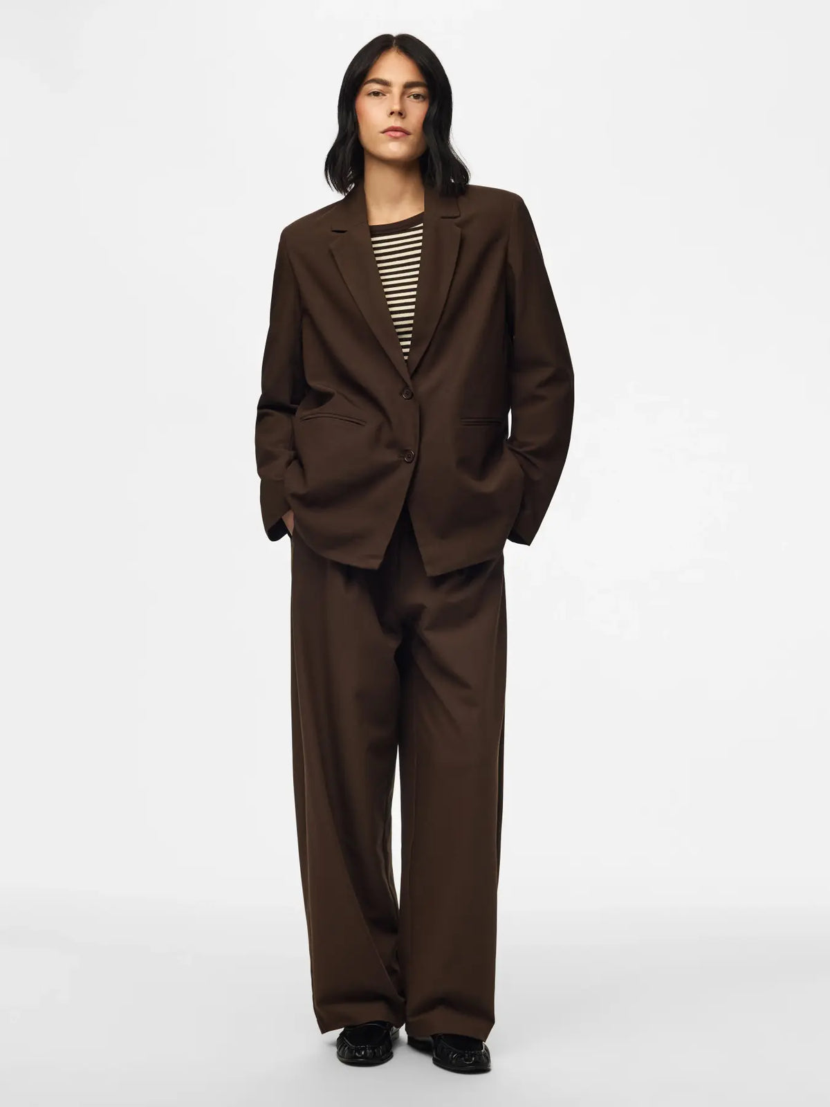Blazer marrone Bosella - Pieces