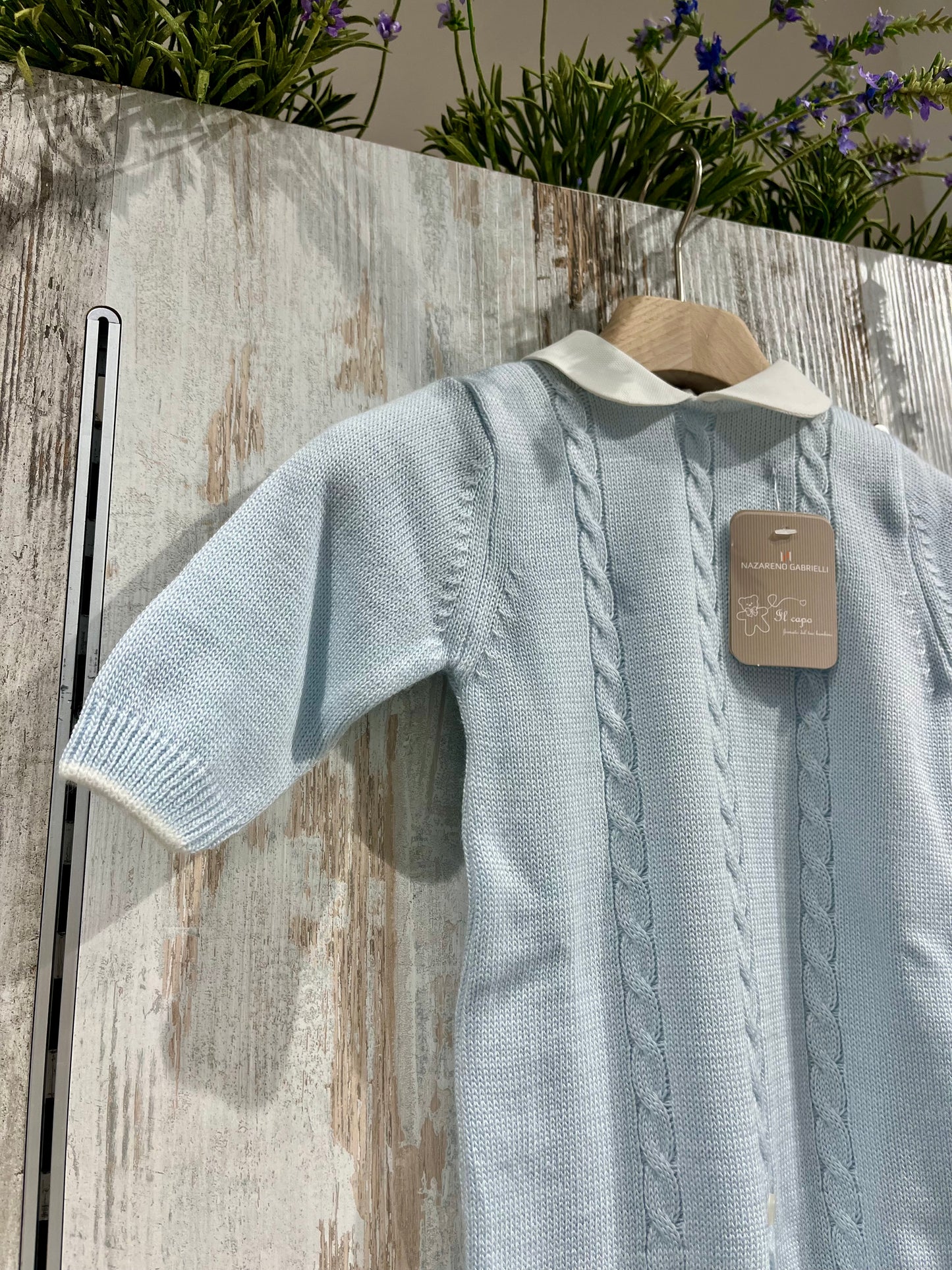 Tutina azzurra in maglia - Nazareno Gabrielli