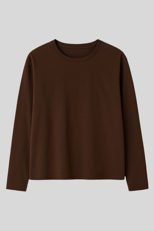 Maglia basica moro in cotone elasticizzato - Altamira Milano