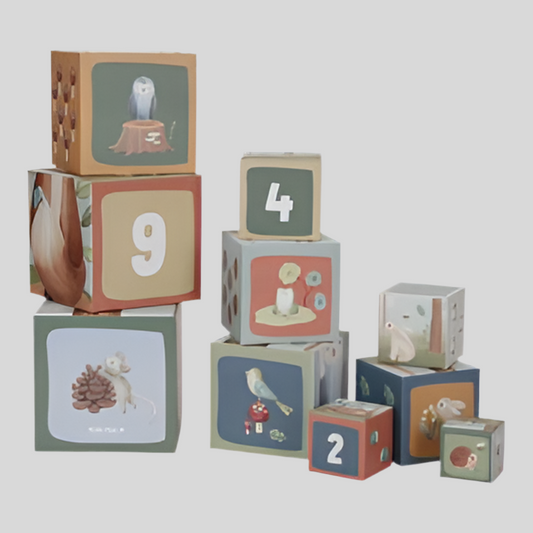 Cubi impilabili Forest Friends - Little Dutch