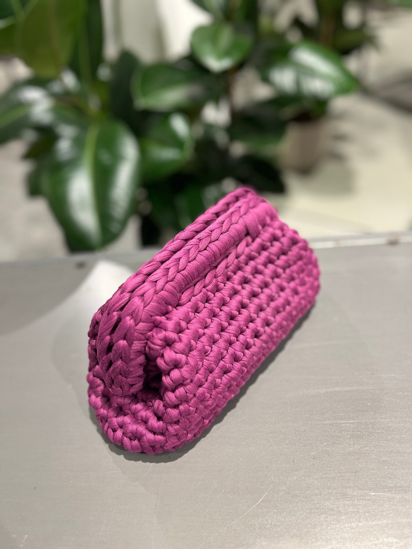 Borsa clutch bag fatta a mano orchidea - Global Riouch