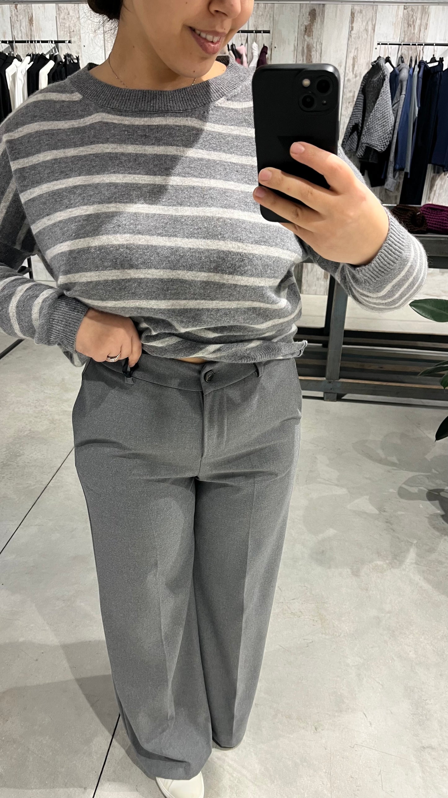 Pantalone palazzo grigio - Altamira Milano