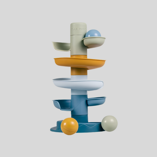 Scivolo a spirale con palline blu Forest Friends - Little Dutch