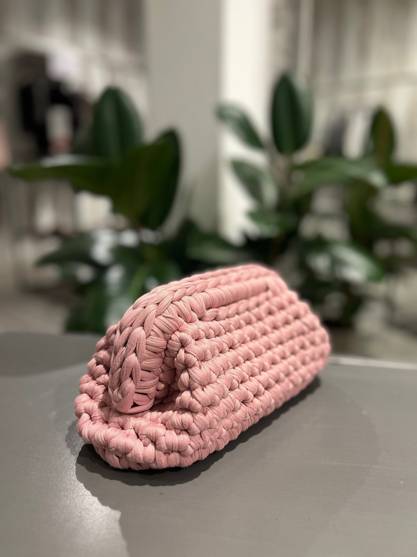 Borsa clutch bag fatta a mano rosa - Global Riouch