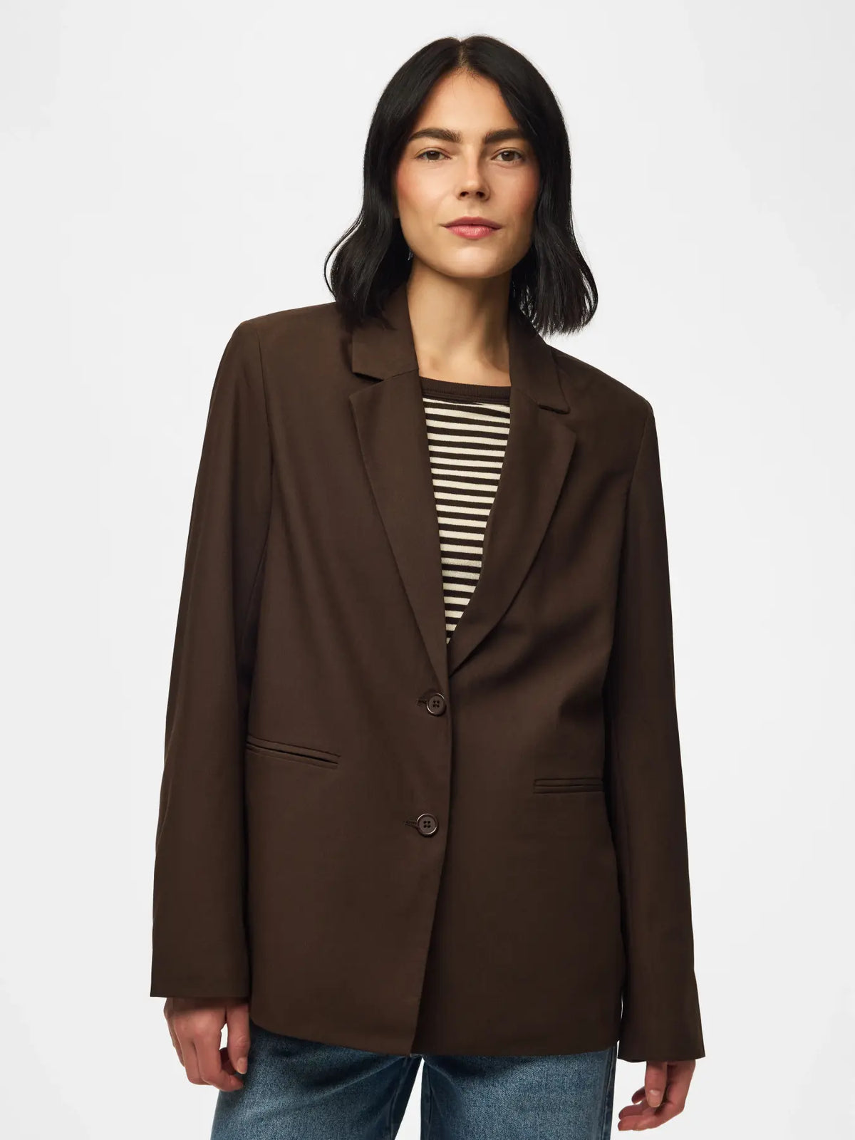 Blazer marrone Bosella - Pieces