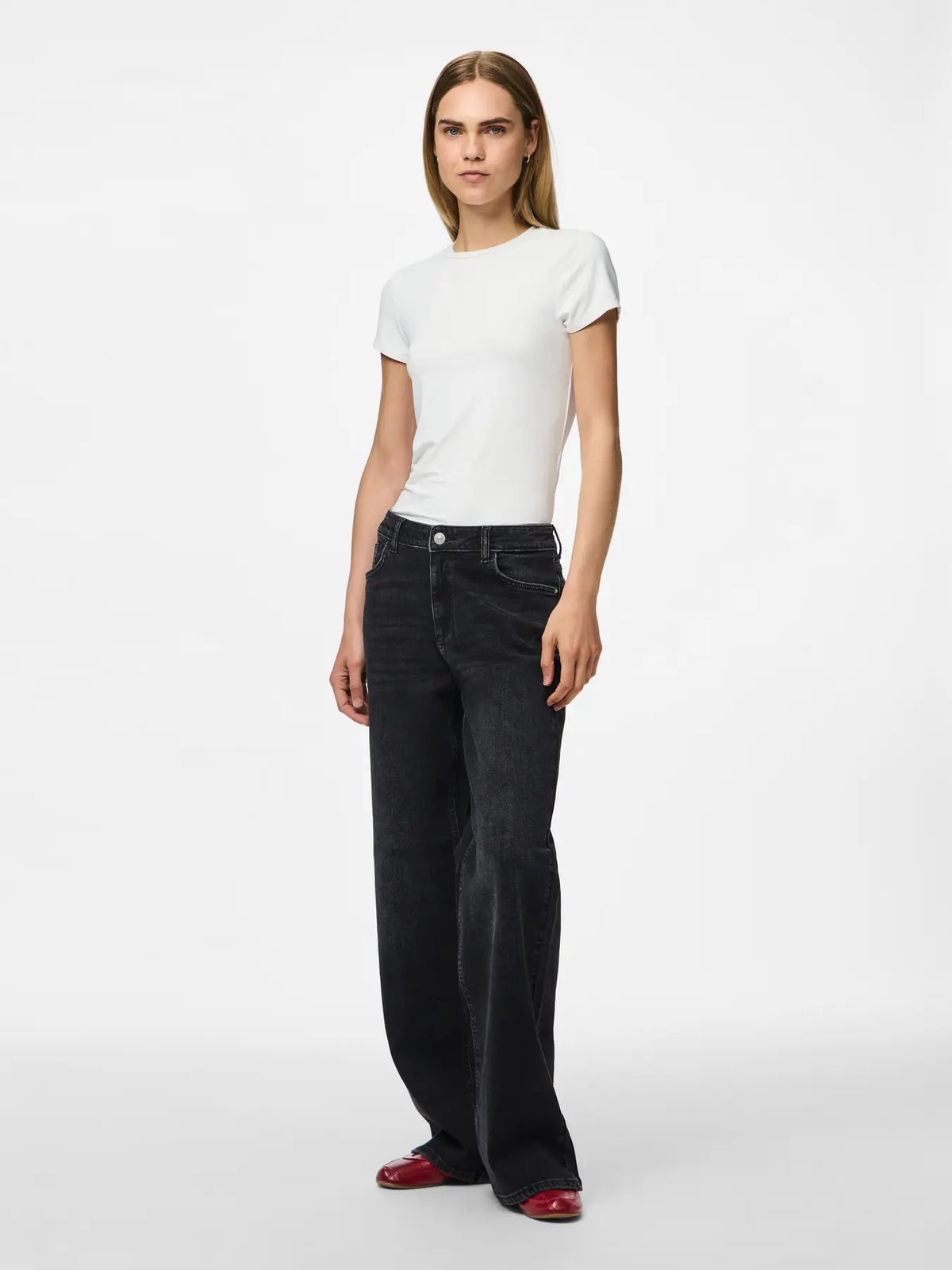 Jeans Silke MW Wide Leg - PIECES