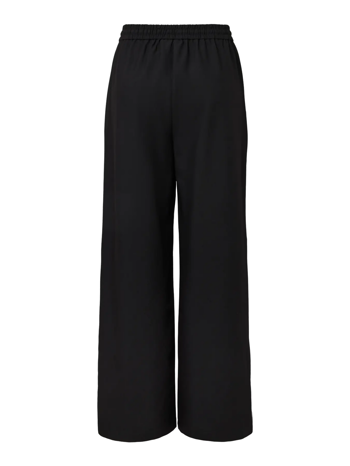Pantaloni palazzo nero con coulisse Bosella - Pieces