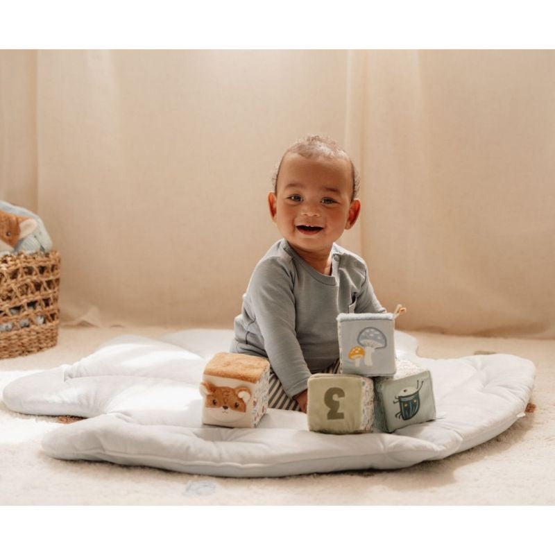 Set di 4 cubi morbidi Forest Friends- Little Dutch