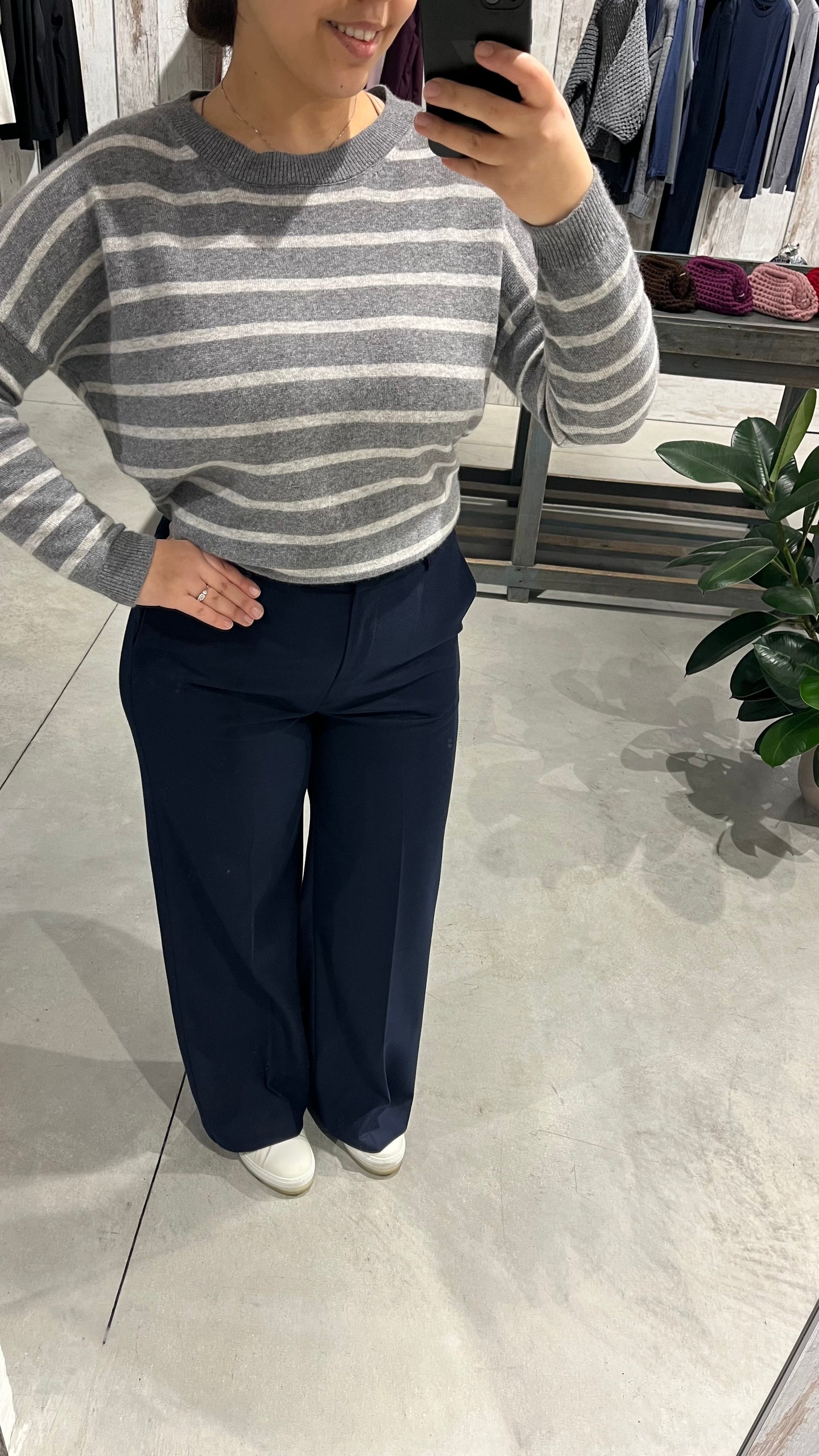 Pantalone palazzo blu - Altamira Milano