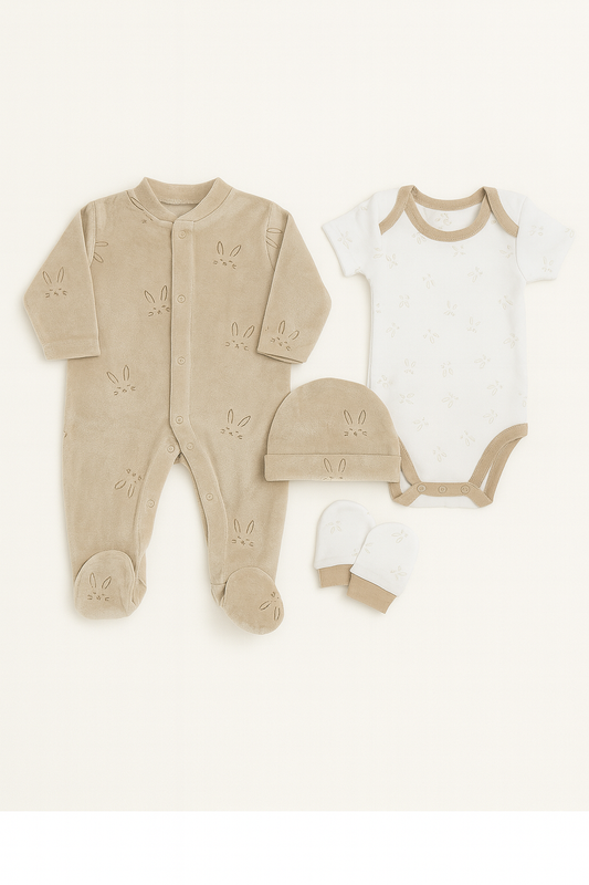 Set regalo beige neonato - Nazareno Gabrielli