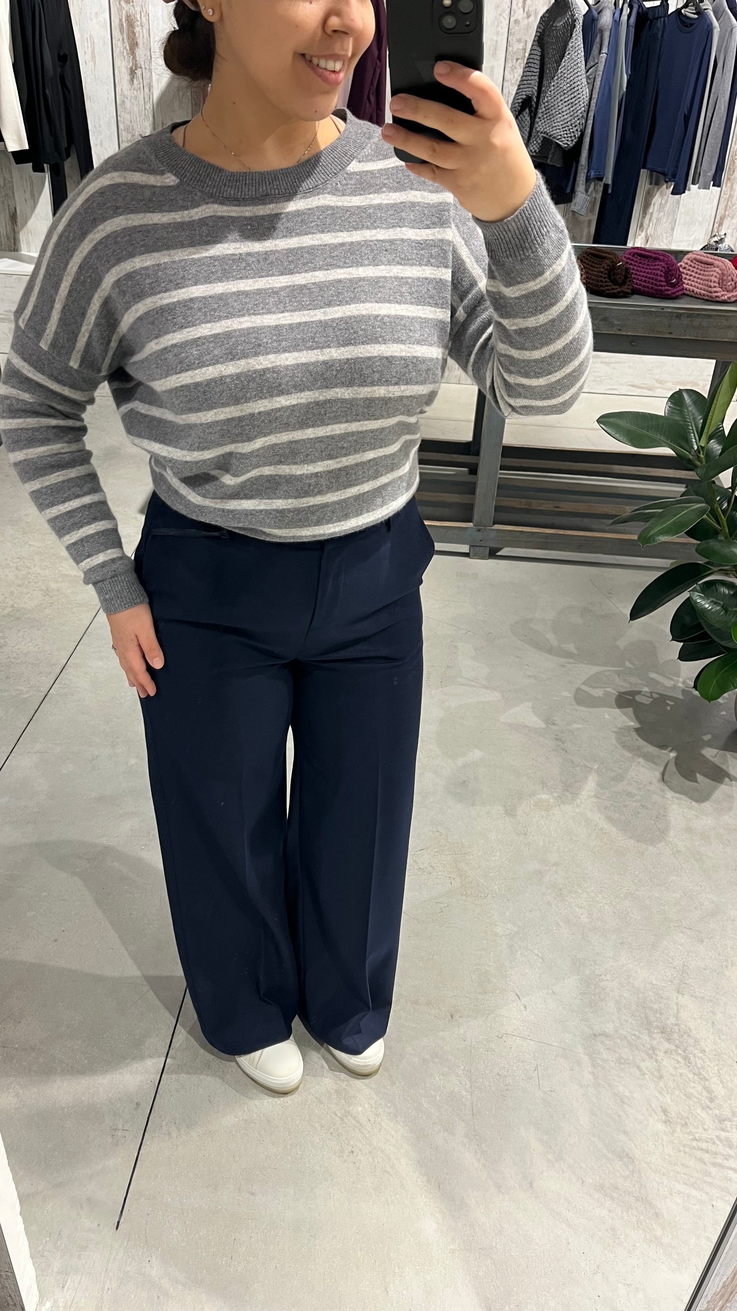 Pantalone palazzo blu - Altamira Milano