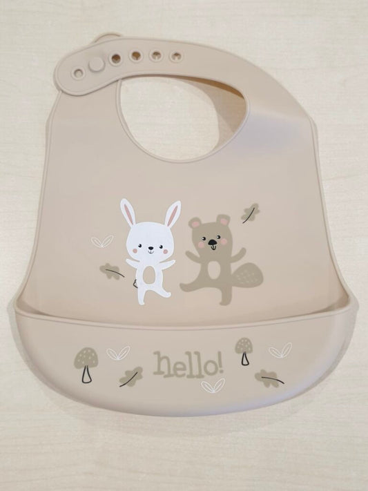 Bavaglino beige in silicone - Ellepi