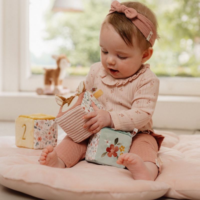 Set di 4 cubi morbidi Fairy Garden- Little Dutch