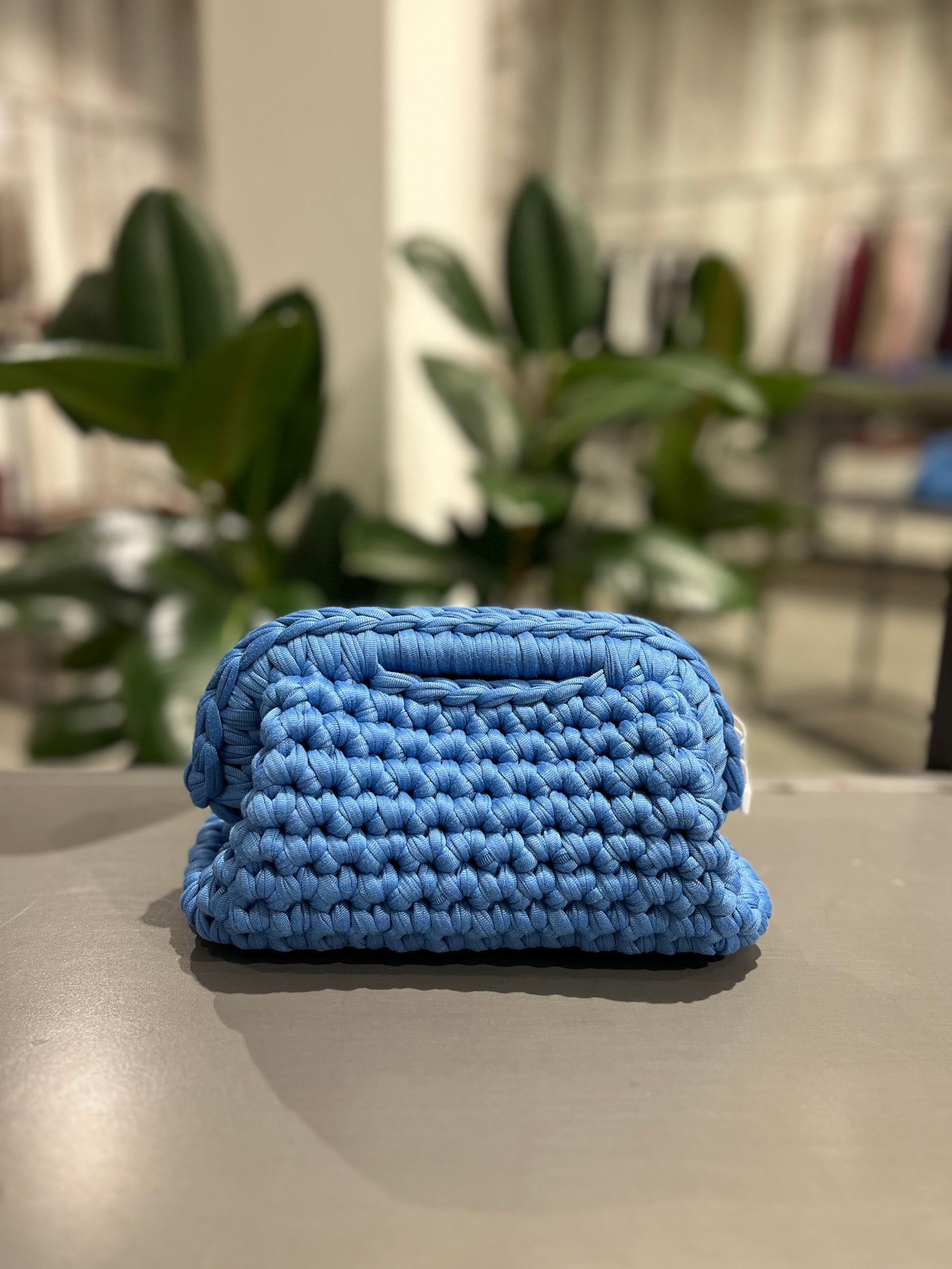 Borsa clutch bag fatta a mano azzurro - Global Riouch