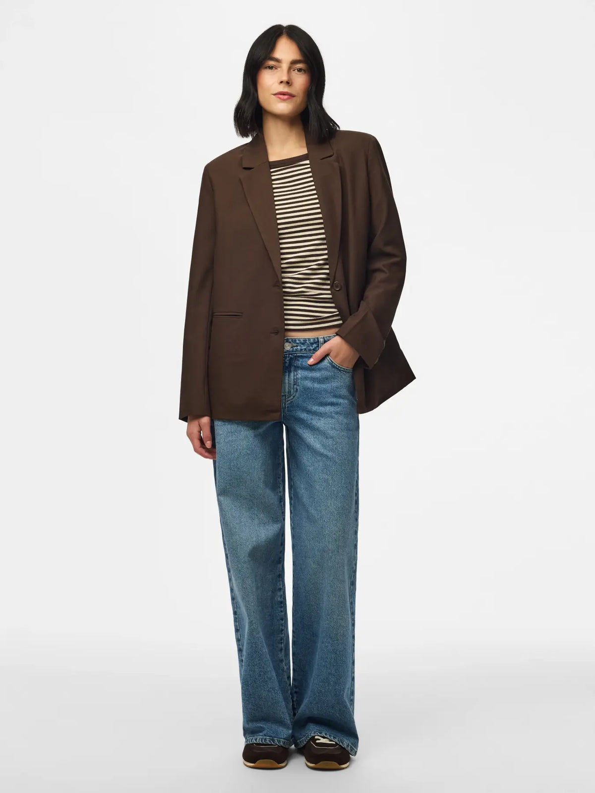 Blazer marrone Bosella - Pieces
