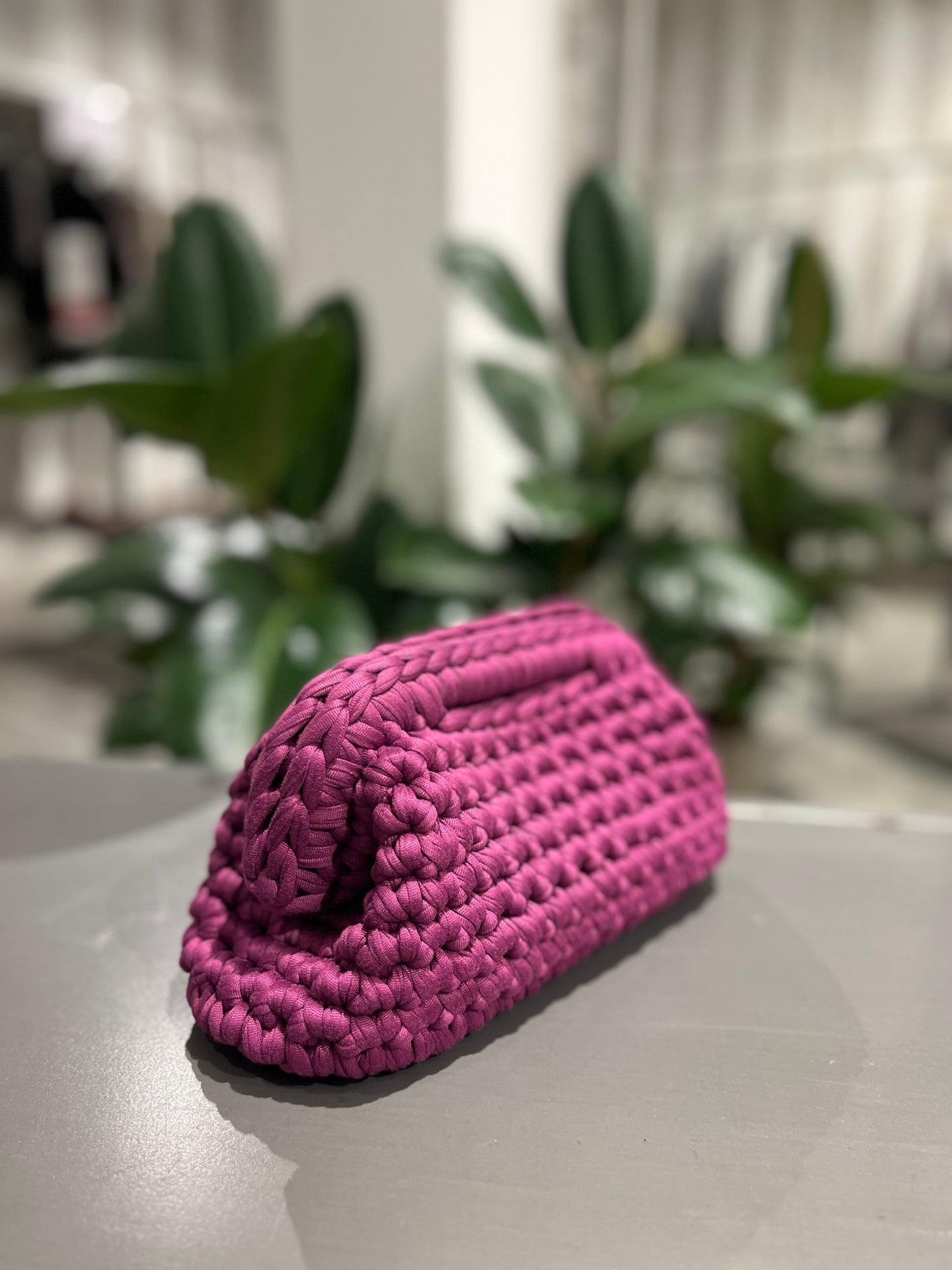 Borsa clutch bag fatta a mano orchidea - Global Riouch