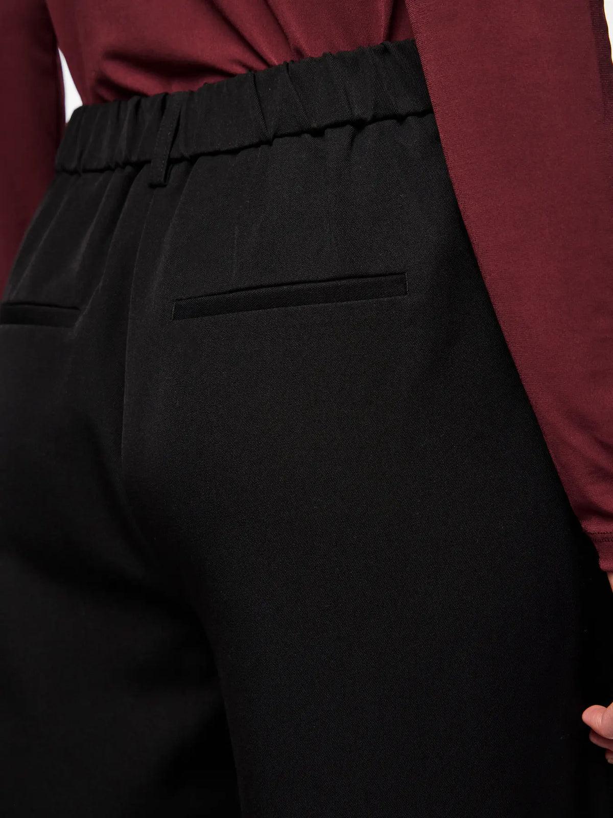 Pantalone palazzo Kamil nero - Pieces