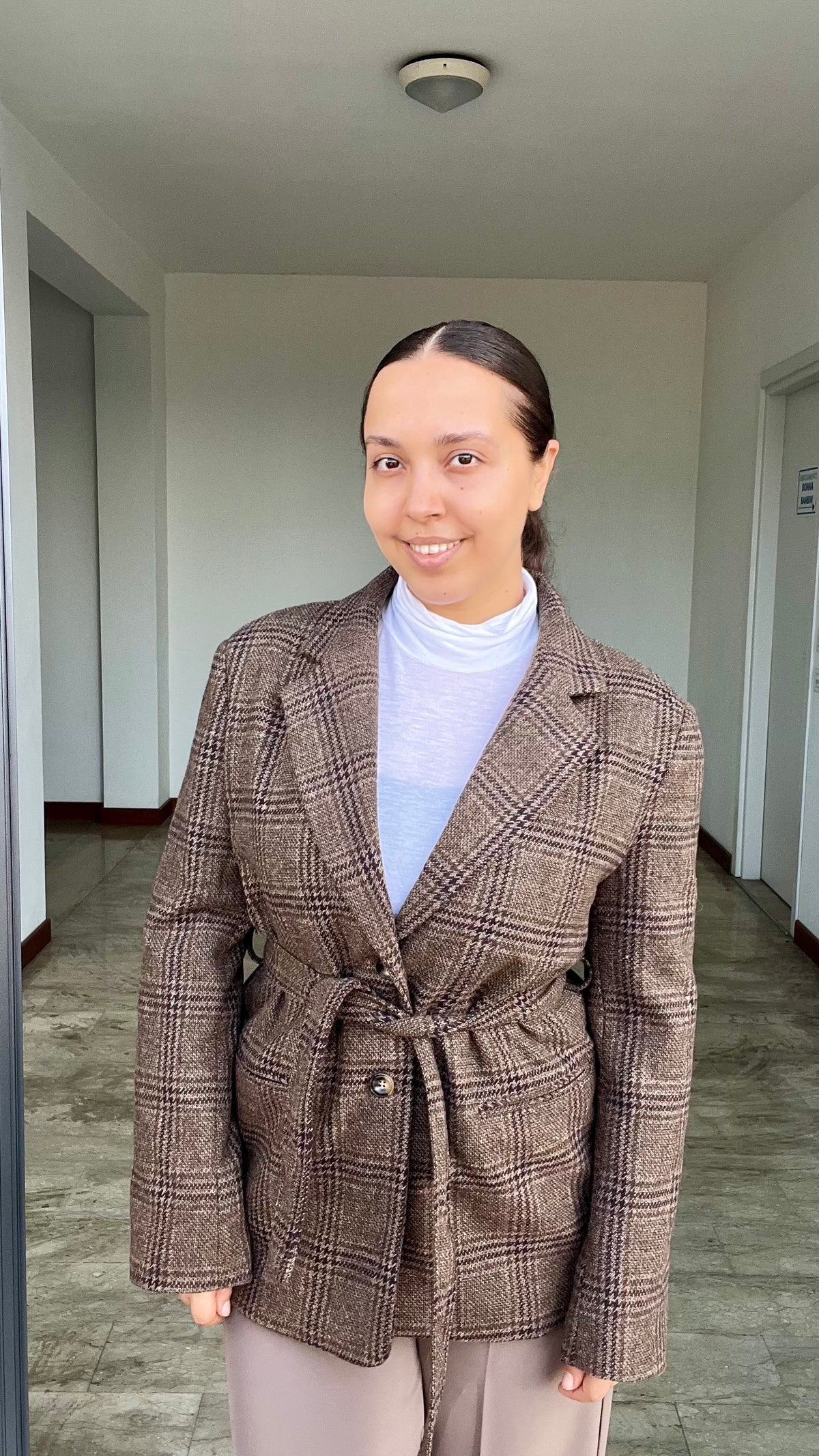 Giacca Elizabeth Principe di Galles marrone