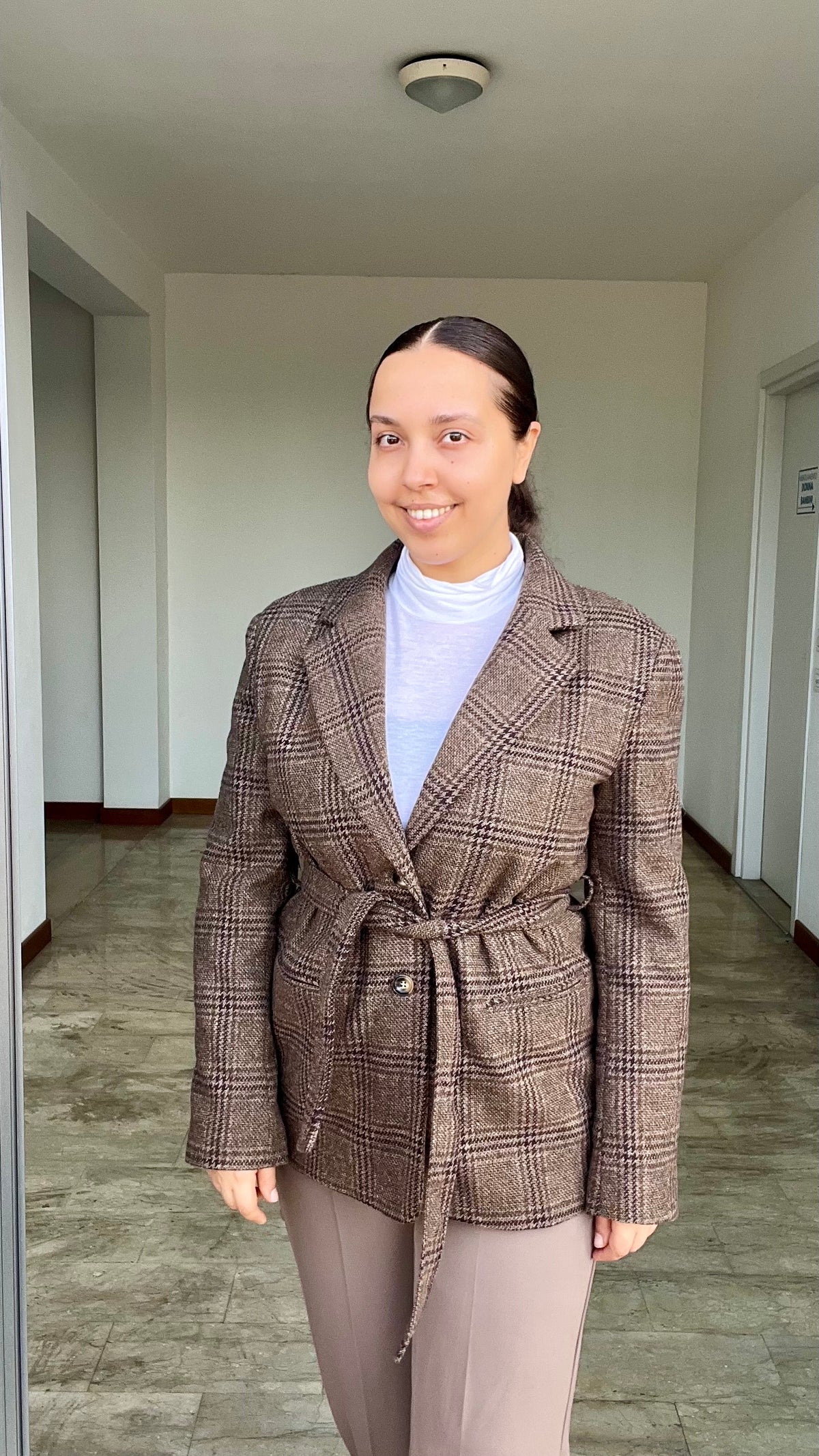Giacca Elizabeth Principe di Galles marrone