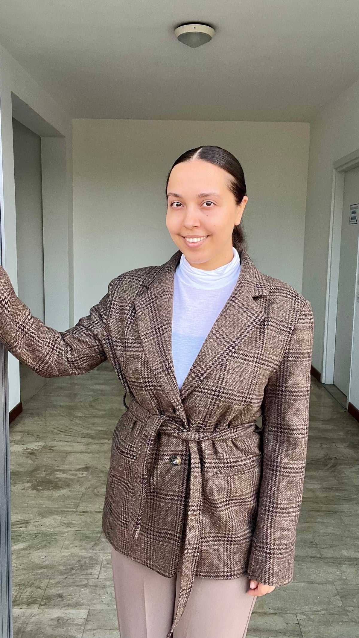 Giacca Elizabeth Principe di Galles marrone