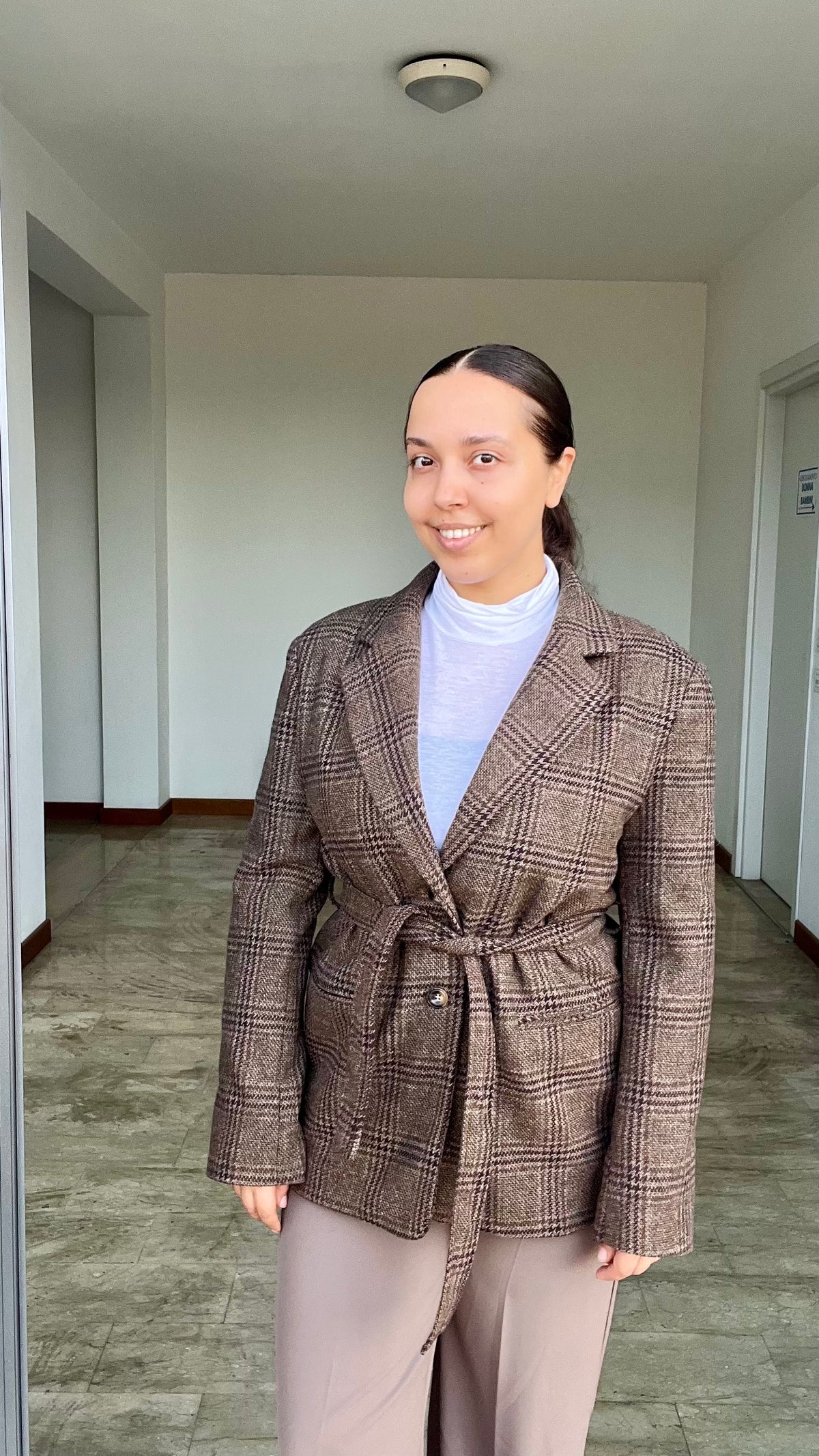 Giacca Elizabeth Principe di Galles marrone