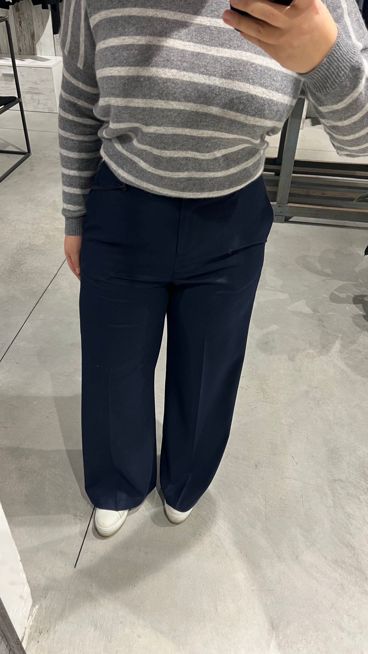 Pantalone palazzo blu - Altamira Milano