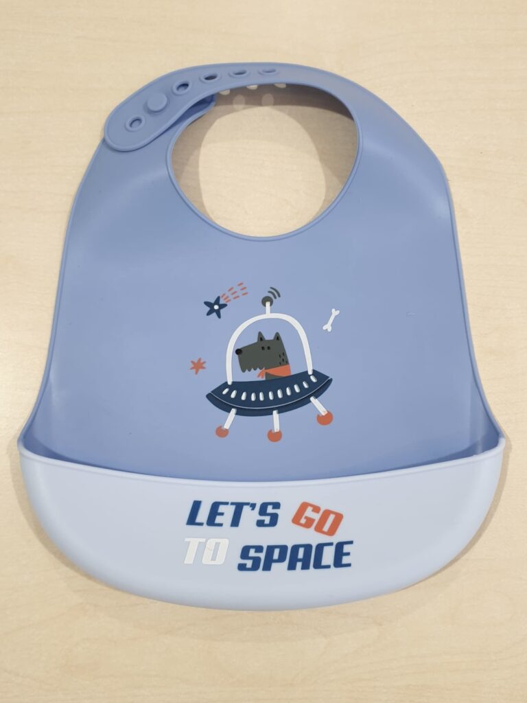 Bavaglino azzurro in silicone - Ellepi